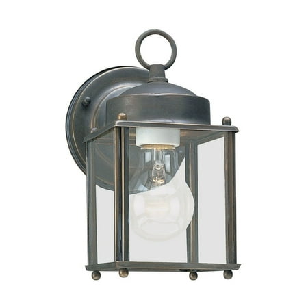 Aged Copper Outdoor Wall Light - Sea Gull Lighting-8592-71-One Light Outdoor Aged Oxidized Bronze