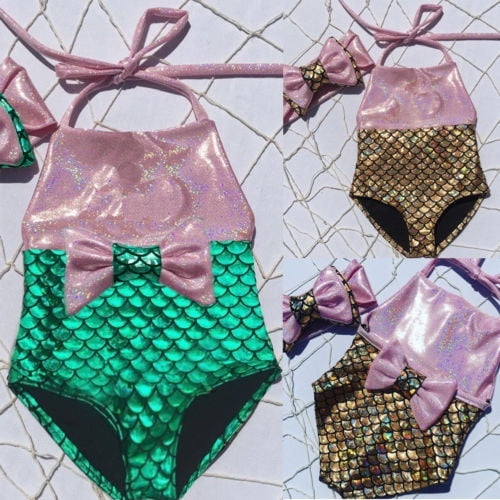 Ensemble Bikini Sirène Nageable pour Filles 2020 Maillot de Bain
