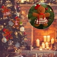 thumbnail image 4 of 3PCS Felt Gingerbread Man Ornaments,Retro Christmas Gingerbread Man Plush Doll Hanging Charms Soft Toys for Holiday Home Decor,Xmas Tree Ornaments, 4 of 6