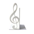 thumbnail image 2 of KGJQ 3D Printed Treble Clef Bookends, Music Note Shelf Organizer, Non-Slip Modern Bookend with Stable Support, Sturdy Music Themed Book Stand for Desk Decor, 2 of 7