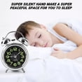 thumbnail image 3 of Super Loud Double Bell Bedside Alarm Clock With Night Light Bedside Home Decor, 3 of 5