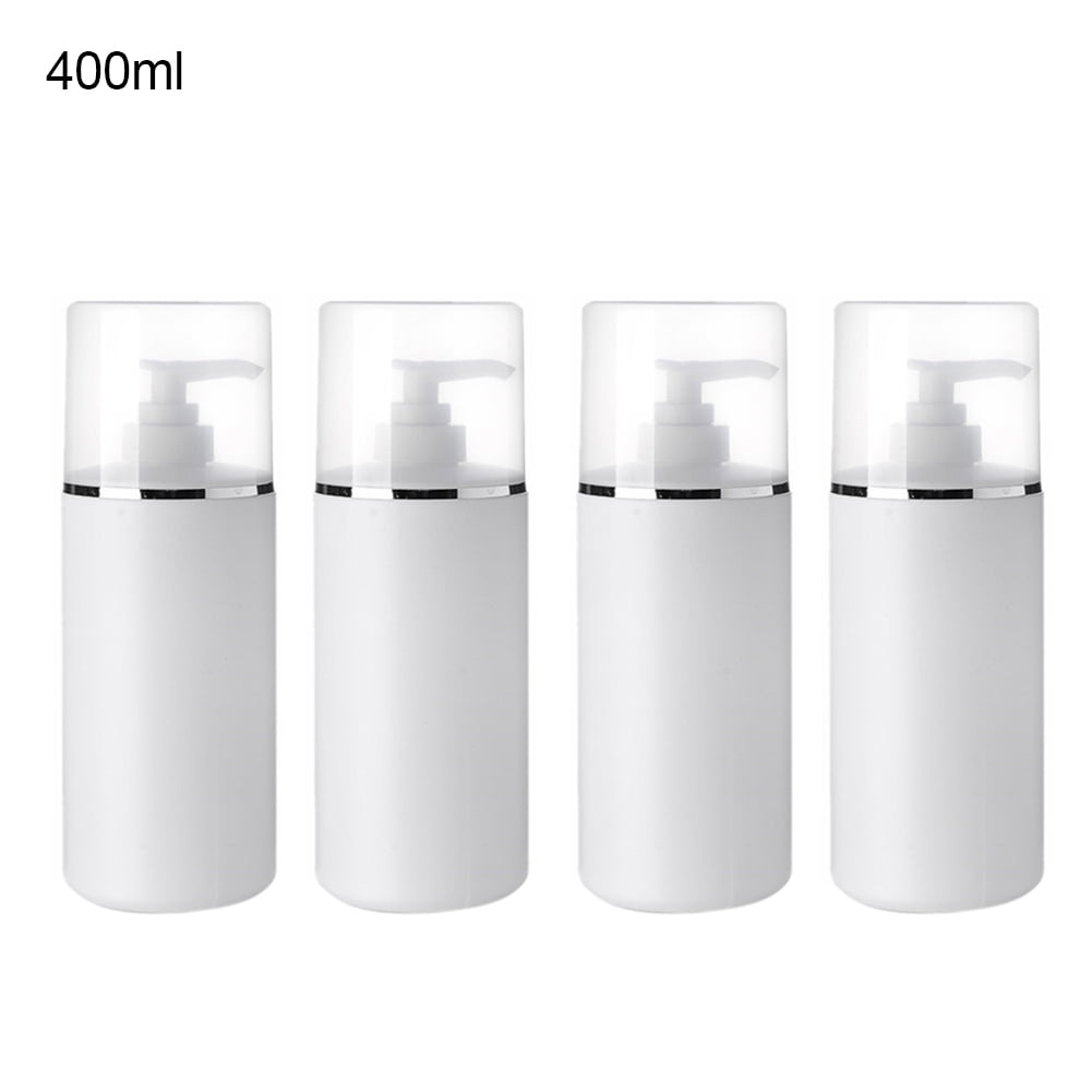 4Pcs 250/300/400/500ml Airless Vacuum Pump Toiletry Travel Bottles, Airtight Makeup Cosmetics