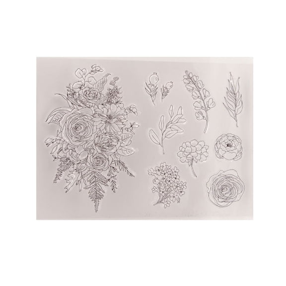 lanema Flower Clear Stamps Scrapbooking Card Making Embossing Decoration Rubber Stamp