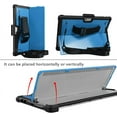 thumbnail image 3 of SOATUTO for Microsoft Surface Pro 7 Plus Pro 7 6 5 4 12.3 inch Tablet Hard Back Cover with Pen Holder Shoulder / Hand Strap and HD Clear Tempered Glasss Screen Protector Film - Black+Blue/1 Pcs, 3 of 6