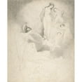thumbnail image 2 of William Pitts 15x18 Gold Ornate Wood Frame and Double Matted Museum Art Print Titled - Scene with Classical Figures (1805-40), 2 of 4