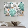 thumbnail image 3 of FANNA Sea Shells Starfish Seaweed Wall Tapestry 60x40in Soft Lightweight Home Decoration Indoor Outdoor Art 60x40in, 3 of 7