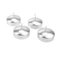 thumbnail image 1 of Metallic Floating Disc Unscented Candles, 2-Inch, 4-Count, Silver, 1 of 1