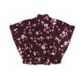 thumbnail image 2 of Alfani Womens Pleated Cape Sleeve Shell Blouse, dkpurple, XS, 2 of 2