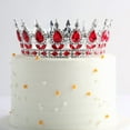 thumbnail image 6 of Xiao Hang Beautiful Crystal Large Crown Cake Decoration Crown Cake Topper for Gril Birthday Party Cake Decorations, 6 of 10