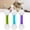 Green+sky blue+purple, variant on Q Tip Cat Toy, Giant Cotton Swab Catnip Kicker Toy, Soft Plush Cat Kick Stick for Indoor Cats, Interactive Bite & Play Toy (Green+Sky Blue+Purple)