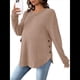 thumbnail image 2 of Camiseta de Maternidad de Larga para Mujer, Top Deportivo, Túnica, Atuendo para Mamá. Caqui L, 2 of 10
