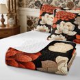 thumbnail image 4 of Manfei Vintage Peony Bloom Quilt Full 3-Piece,Oriental Floral Full Bedspread Sets,1 Coverlet and 2 Pillowcases, 4 of 7
