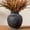 6.7"h - Black, variant on Ceramic Rustic Vase, 6 Inch Small Flower Farmhouse Vase Decorative Vase Short Pottery Vases for Home Decor Table Living Room Entryway Mantel Bookshelf Bedroom Bathroom Kitchen - Rustic White