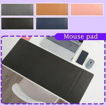 Large Wireless Charging Mouse Pad Leather Desk Mat Slim | Multi-Purpose & Waterproof Table Accessory for Work Home Gaming Keyboard Mat Organizer | 30.7" L x 11.8" W, Anti-Slip, Black Finish