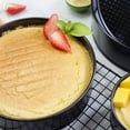 thumbnail image 4 of Juego de 4 moldes desmontables, juego de moldes redondos para hornear de 12/18/22/26 cm, molde para pasteles con revestimiento antiadherente, a prueba de fugas, base plana extraíble, molde para, 4 of 7