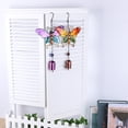 thumbnail image 2 of Butterfly Hummingbird Dragonfly Metal Stained Glass Wind Chime for Garden Decor, 2 of 6