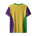 thumbnail image 3 of Uootdi Womens Mardi Gras Festive Tops Crew Neck Funny Graphic Tuxedo Short Sleeve T Shirt Tropical Holiday Vacation Novelty Shirts Gift, 3 of 8