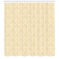 thumbnail image 3 of Ambesonne Damask Shower Curtain, Classical Floral Pastel, 69"Wx84"L, Pale Orange and Ivory, 3 of 3