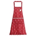 thumbnail image 1 of Delantal impermeable con lunares para mujer, estilo coreano, 1 of 1