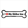 thumbnail image 1 of Imagine This Bone Car Magnet, I Love My Shiba Inu, 2-Inch by 7-Inch, 1 of 3