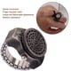 thumbnail image 4 of Reloj con anillo de dedo con tapa abatible estilo vintage, reloj de cuarzo creativo, para hombres, para Navidad, día de San Valentín, color negro Ecomeon  no, 4 of 5
