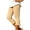 Khaki, variant on Womens Capris form-Fitting Leggings Soft Comfort Daily & Workout Skinny Pants S-2XL
