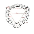 thumbnail image 2 of 10pcs 2.5" Catback Exhaust Down Pipe Manifold Collector Flange Gasket 3 Bolt, 2 of 6