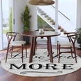 thumbnail image 4 of Round Area Rug 5 Ft, Valentine's Day Washable Non-Slip Circle Carpet for Living Room/Bedroom, Love You Vintage Wood Stripes Gray Low-Profile Runner Mats Collection Rugs for Indoor, 4 of 7