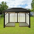 thumbnail image 6 of Koolsoo 10' x 10' Gazebo Netting, Lightweight Outdoor Canopy Mesh with Sunshade, 6 of 8