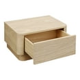 thumbnail image 3 of Moe's Home Collection Round Off 1-Drawer Bedroom Nightstand in Oak, 3 of 4