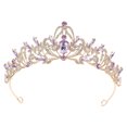 thumbnail image 4 of WASHWEPE 1Set Wedding Bridal Headpiece Crown Shape Zinc Alloy for Elegant Wedding Decor, 4 of 8