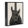 thumbnail image 3 of Stupell Industries Industrial Wave Patterned Guitar Black Framed Giclee Art, 12 x 12, by Deborah Revell, 3 of 8