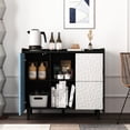 thumbnail image 3 of MDF Sideboard Buffet with Ample Storage / Multi - purpose Cabinet for Home Organization, 3 of 3