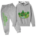 thumbnail image 3 of 2024 Nueva ropa para niños, conjunto de sudadera con capucha y pantalón, zapatillas deportivas, ropa deportiva para niños y niñas, otoño y primavera, 2 piezas, ropa para niñas pequeñas, 3 of 5