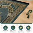 thumbnail image 3 of Muslim Prayer Rug with Prayer Beads - Prayer Mat - Prayer Rug - Prayer Matt Islam - Islamıc Prayer Mat - Travel Prayer Mat - Tasbih Prayer Beads - Islamic Gifts - 99 Prayer Beads Included (Green), 3 of 6