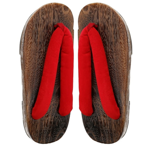 SEWACC 1 Pair Red Clog Sandals for Men with Round Head and Non-slip Soles Fashionable Design