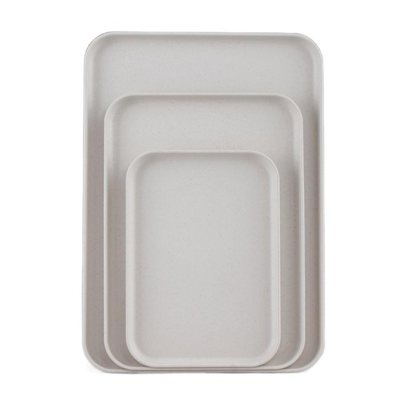 Bargain Plateau Spécialités Plateau en Paille de Blé Couleur : Moyen, Plateaux de Cuisson & Plateaux, Poids : 182G, Matériau : Plastique, Barbecue, Assiette de Dîner X1, Relocy