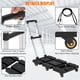 thumbnail image 2 of Yeshouse Carretilla plegable, carretilla de mano resistente con capacidad de carga de 80 kg, base de acero y asa ajustable, carrito plegable multiusos con ruedas para mudanzas, compras y viajes, 2 of 6