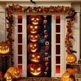 thumbnail image 2 of Halloween Pumpkin Door Cover, Halloween Decorations, Jack O' Lantern Trick Or Treat Door Decor QNN572D - 30" x 80", 2 of 5