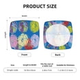 thumbnail image 5 of Lsque Colorful floral Printed Square Couch Cushion Covers, Floral Sofa Cushion Covers Replacement, Stretch Couch Covers for Couch-Four Pieces, 5 of 7