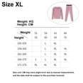 thumbnail image 2 of Ropa interior térmica para mujer Long Johns mujer con forro polar, capa base para mujer clima frío parte superior inferior, 2 of 5