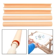 Handmade Needlework Frame Holder Hand Embroidery Hoops Needlepoint Stretcher Tapestry Scroll Frame Rectangle Portable for Cross Stitch Tools
