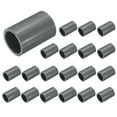 thumbnail image 1 of Uxcell 20 Pcs Pipe Fitting 1/2" Coupling Adapter Socket x Socket Grey, 1 of 6