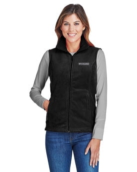 Womens Clothing Jackets Waistcoats and gilets Columbia Benton Springs Soft Fleece Vest in Black/White Pink - Save 43% 