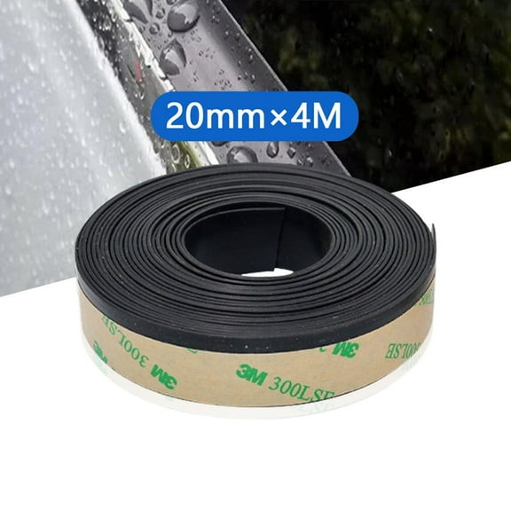 Hizpo Durable 4M Rubber Car Vehicle Door Window Seal Protector Strip Molding Edge Trim For Pickup Truck, SUV, Sedan