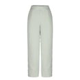 thumbnail image 6 of WHLBF UTTOASFAY Pants for Women Elastic Waist Pocket Stripe Loose Print Button Pants Casual Trousers Army Green XXXL, 6 of 9