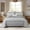 Gray / White, variant on Boho Quilt Set Queen 3-Piece, 100% Cotton Double-Sided Bedding, Versatile Beige & White Pattern, All-Season Lightweight Coverlet