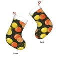 thumbnail image 3 of Balery Orange Lemon Pattern Christmas Stockings with Initials, 18" Large Knit Christmas Stocking,Xmas Stocking for Kids, Holiday and Family Stocking, 3 of 7