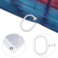 thumbnail image 4 of Flamingo Waterproof Shower Curtain Set with Hooks - Printed Bathroom Decoration - 3 Piece Curtain Set, 4 of 6