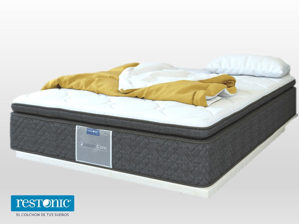 Colchón Queen Size End Ortopédico Restonic Anti micro despertares e Hipoalergénico Linea Leyen